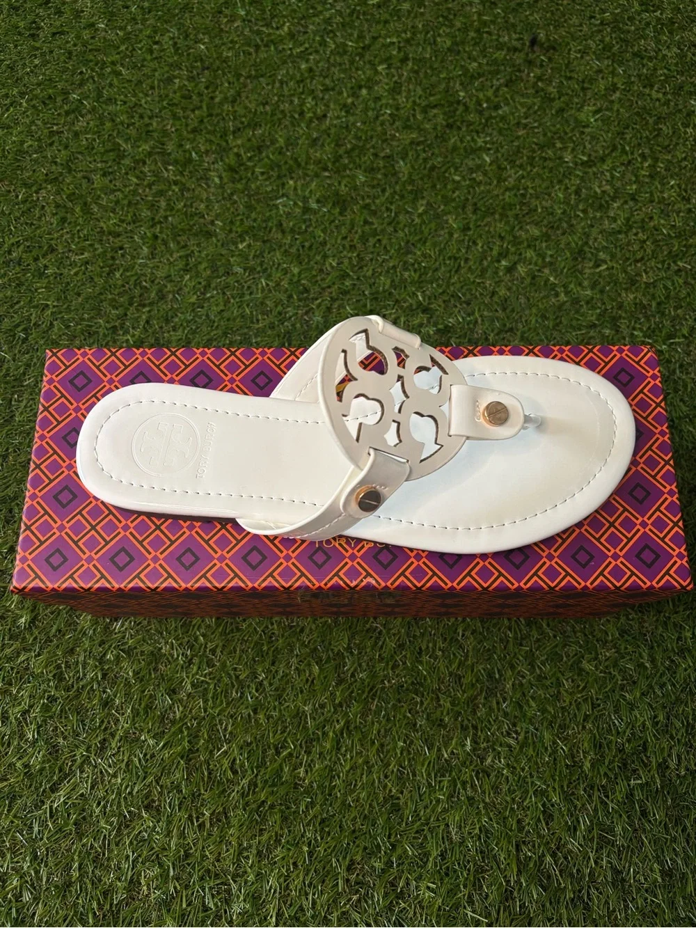 Tory Burch Sandals White Size 8-8.5